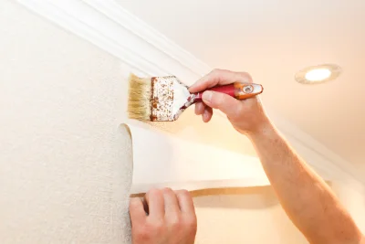 Pose de papier peint à Escoutoux — revêtements muraux et toiles de verre